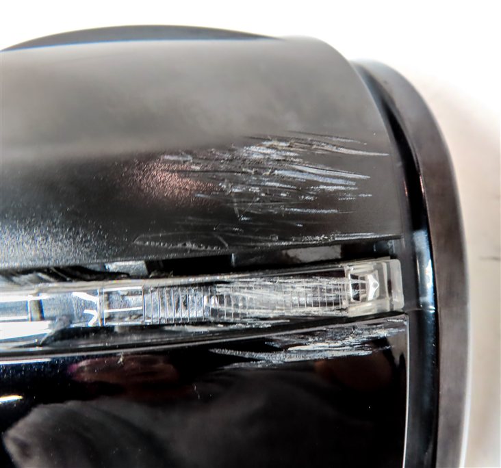 Thumbnail 9: 2013-2015 AUDI Q7 (4L) RIGHT PASSENGER P-FOLD BLIND SPOT DOOR MIRROR (Black)
