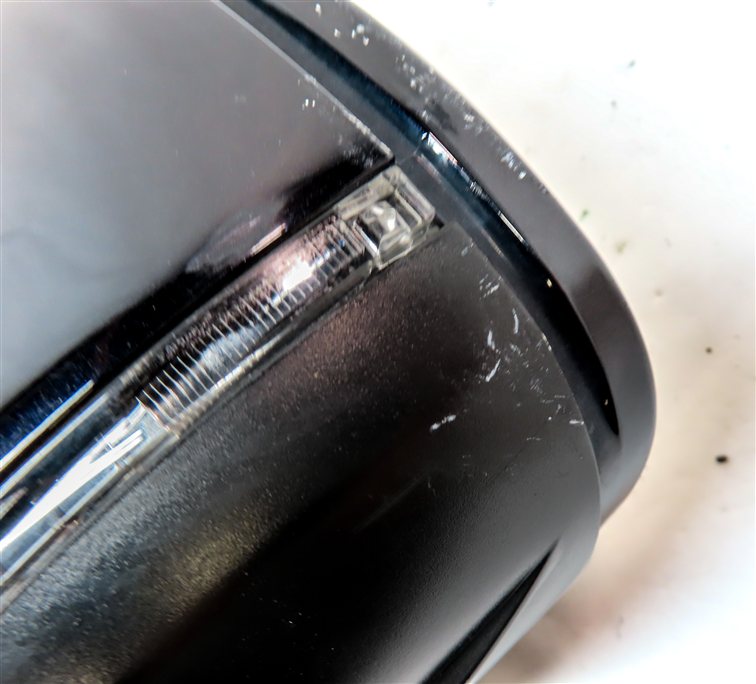 Thumbnail 10: 2013-2015 AUDI Q7 (4L) LEFT DRIVER P-FOLD BLIND SPOT DOOR MIRROR (Black)