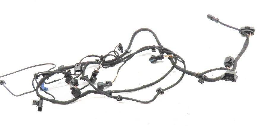 Thumbnail 2: 13 AUDI Q7 (4L) FRONT PARK ASSIST PDC DISTANCE CONTROL WIRE SENSOR SET/4 (Black)
