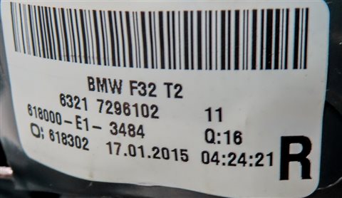 Thumbnail 7: 14-17 BMW 428i 430i 435i 440i M4 (F32 F33 F36) RIGHT INNER TAILLIGHT LIGHT LAMP