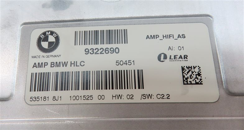 Thumbnail 7: 2014-2015 BMW 428i 435i M4 ///M (F32) COUPE - STEREO HiFi AUDIO AMP AMPLIFIER