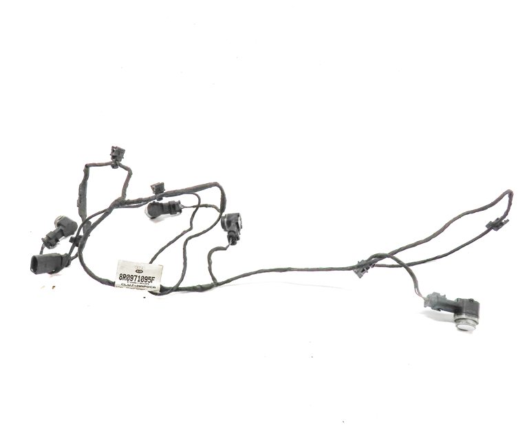 Thumbnail 3: 13 AUDI Q5 B8 8R FRONT PARK ASSIST PDC DISTANCE CONTROL WIRE SENSOR SET (White)