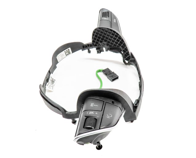 Thumbnail 5: 13 AUDI Q5 (B8 8R) DRIVER STEERING WHEEL MEDIA PHONE OPTION SELECT SWITCH SET/2