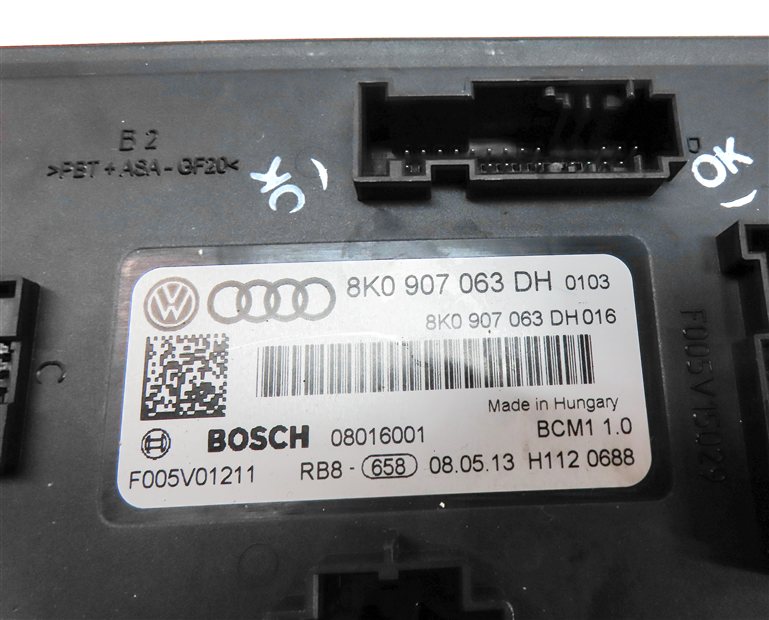 Thumbnail 8: 2013 AUDI Q5 (B8 8R) 2.0L CPMA TURBO ENGINE ECM BCM IMMOBILIZER MODULE KEY SET