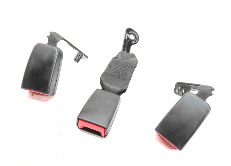 13 MERCEDES GLK250 (X204) REAR LEFT CENTER RIGHT SEATBELT BUCKLE RECEIVER SET/3
