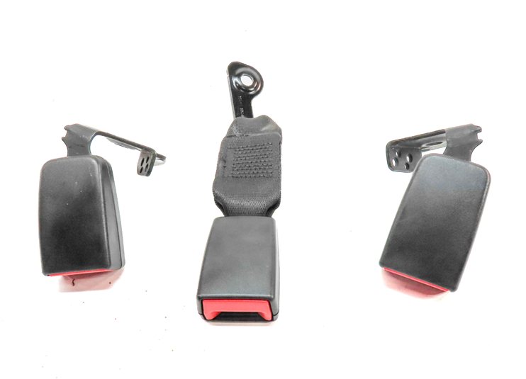 Thumbnail 2: 13 MERCEDES GLK250 (X204) REAR LEFT CENTER RIGHT SEATBELT BUCKLE RECEIVER SET/3