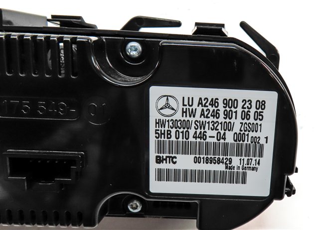 Thumbnail 6: 14-15 MERCEDES CLA250 CLA45 C117 FRONT HEAT AIR AC HVAC CLIMATE CONTROL PANEL