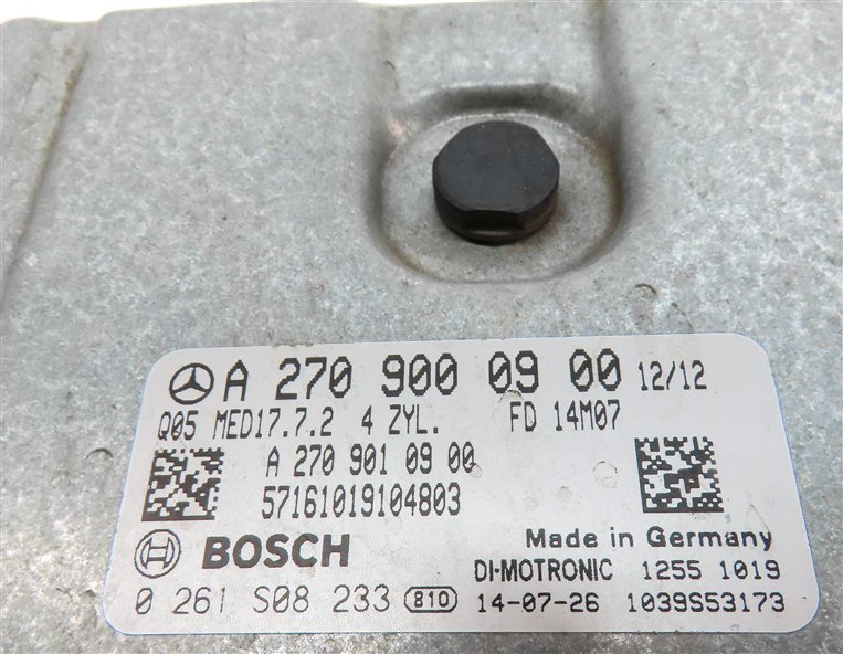 Thumbnail 3: 13-15 MERCEDES B CLA GLA (C117 W246 X156) 2.0L M270 & M133 ENGINE CONTROL MODULE