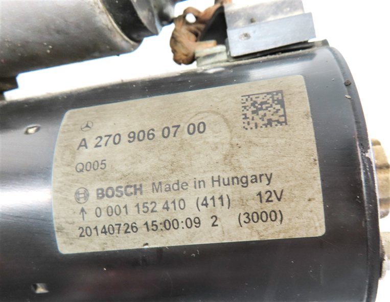 Thumbnail 7: 2013-2020 MERCEDES B250 CLA GLA CLASS (C117 W156 W246) ENGINE STARTER MOTOR