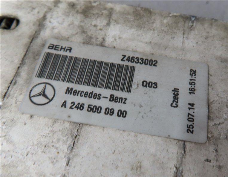 Thumbnail 5: 13-20 MERCEDES B250 CLA250 GLA250 (C117 W117 W246 X156) TURBOCHARGER INTERCOOLER