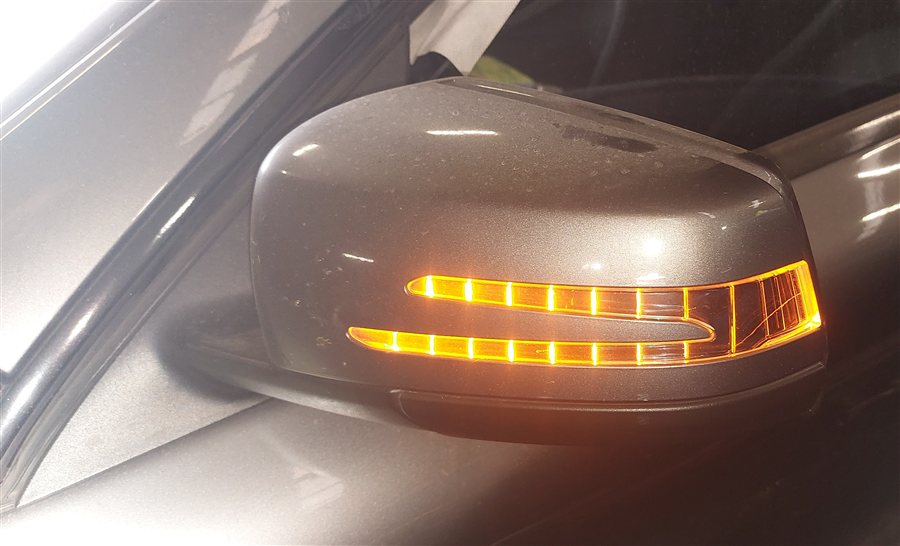 Thumbnail 2: 14-16 MERCEDES CLA CLASS (C117) LEFT HEATED MEMORY DOOR MIRROR (Gray)