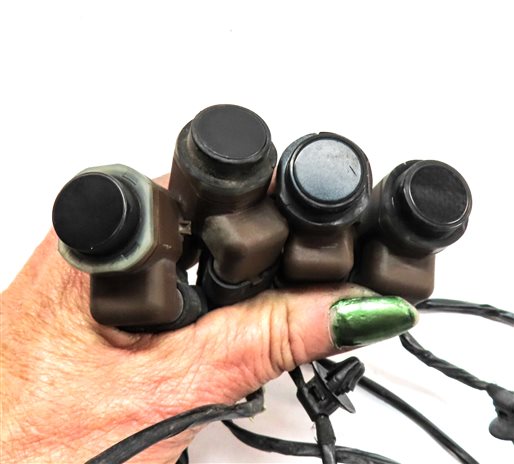 Thumbnail 4: 17 BMW X3 (F25) REAR PARK ASSIST PDC DISTANCE CONTROL WIRE SENSOR SET/4 (Black)