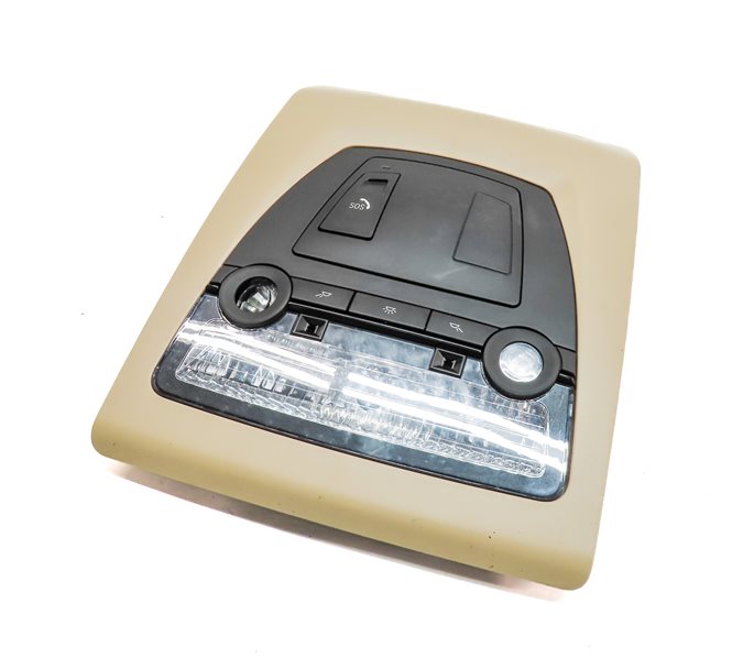 2017 BMW X3 (F25) FRONT INTERIOR OVERHEAD DOME MAP READING LIGHT LAMP (Beige)