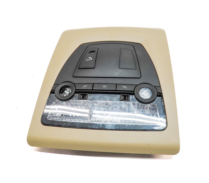 Thumbnail 2: 2017 BMW X3 (F25) FRONT INTERIOR OVERHEAD DOME MAP READING LIGHT LAMP (Beige)
