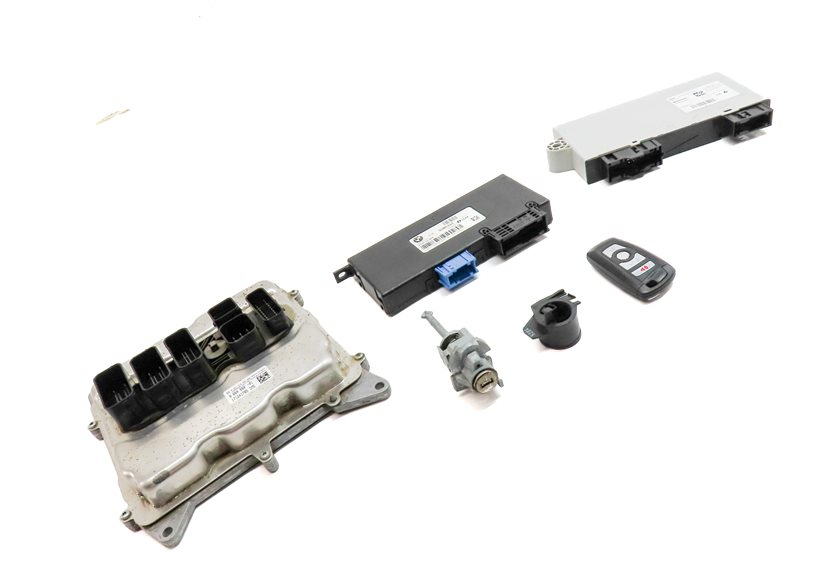 Thumbnail 3: 13-18 BMW 328i 428i 528i X3 X4 (F30 F32) 2.0L N26 ENGINE DME BCM MODULE KEY SET