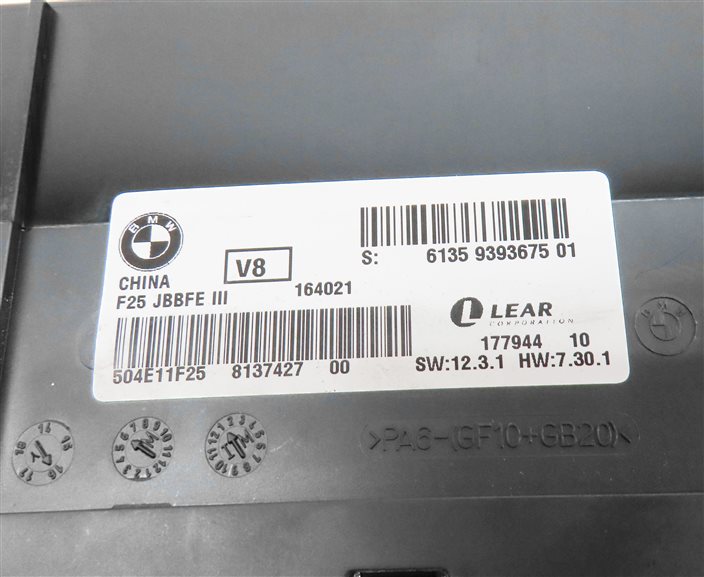 Thumbnail 5: 2015-2018 BMW X3 X4 (F25 F26) MAIN JUNCTION POWER BODY CONTROL MODULE