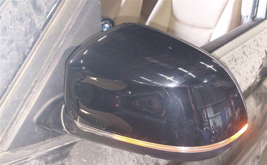 Thumbnail 2: 17 BMW X3 F25 FRONT LEFT DRIVER DOOR MIRROR w/ PFOLD HEAT MEMORY AUTODIM (Black)