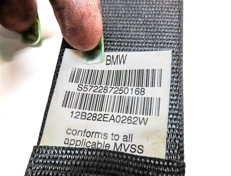 Thumbnail 6: 2012 BMW X5 (E70) REAR 2ND ROW CENTER SEAT SEATBELT BELT RETRACTOR (Black)