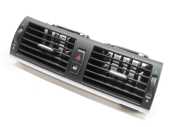 2012 BMW X5 (E70) FRONT CENTER DASH HEAT AIR AC HVAC DUAL VENT w/HAZARD (Black)