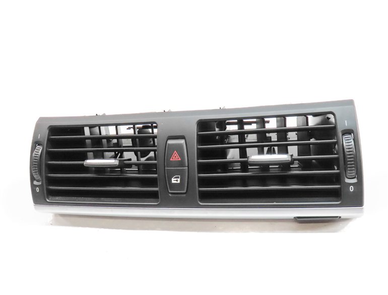 Thumbnail 2: 2012 BMW X5 (E70) FRONT CENTER DASH HEAT AIR AC HVAC DUAL VENT w/HAZARD (Black)