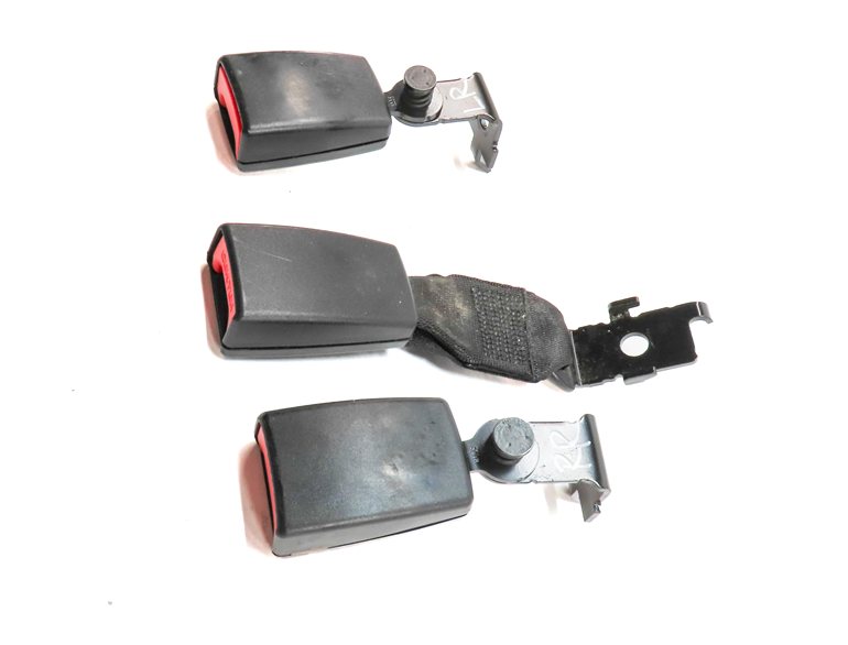 Thumbnail 2: 12 BMW X5 E70 REAR 2ND ROW LEFT CENTER RIGHT SEAT SEATBELT BUCKLE RECEIVER SET/3