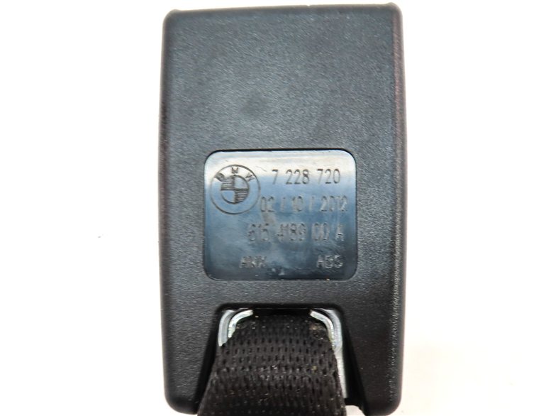 Thumbnail 5: 12 BMW X5 E70 REAR 2ND ROW LEFT CENTER RIGHT SEAT SEATBELT BUCKLE RECEIVER SET/3
