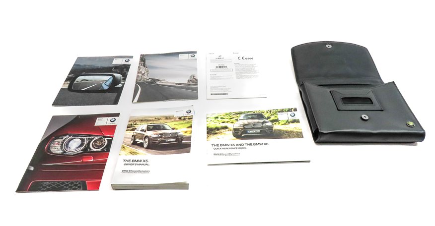 Thumbnail 2: 2012 BMW X5 (E70) 3.0L DIESEL (M57Y) ENGINE OWNERS MANUAL BOOKLET SET/7 w/ CASE