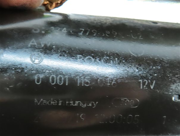 Thumbnail 7: 2009-2013 BMW X5 335D (E70 E90) 3.0L M57Y TURBO DIESEL ENGINE - STARTER MOTOR