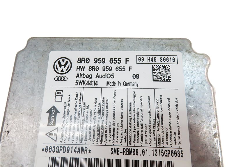 Thumbnail 3: 2013-2014 AUDI Q5 SQ5 (B8 8R) SRS BAG RESTRAINT CONTROL MODULE COMPUTER