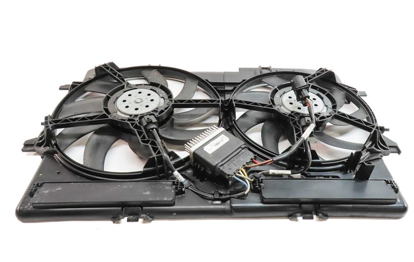 Thumbnail 7: 09-17 AUDI A4 A5 Q5 S4 (B8 8T 8R) 2.0L 3.0L 3.2L RADIATOR COOLING FAN w/ SHROUD