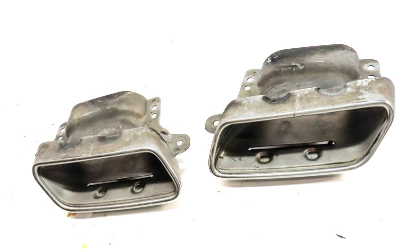 Thumbnail 2: 2013-2014 MERCEDES BENZ GL450 (X166) LEFT & RIGHT MUFFLER PIPE EXHAUST TIP SET-2