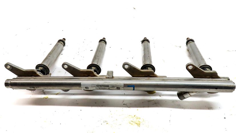 Thumbnail 9: 2013 MERCEDES GL450 (X166) 4.6L (278.928) ENGINE MOTOR FUEL INJECTOR SET w/RAILS