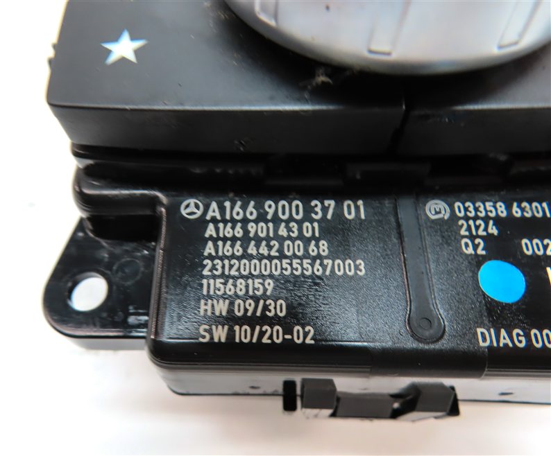 Thumbnail 3: 2012-2013 MERCEDES G550 GL350 GL450 GL550 ML350 ML550 (W166 X166) RADIO GPS KNOB