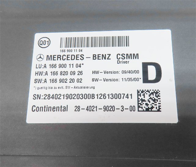 Thumbnail 3: 2013 MERCEDES GL450 (X166) FRONT LEFT DRIVER SEAT CONTROL MODULE