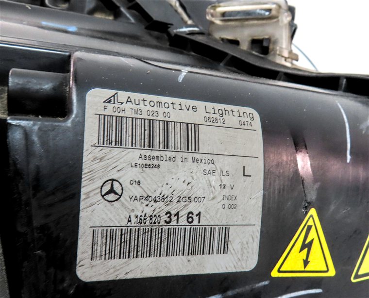 Thumbnail 8: 13-15 MERCEDES GL X166 FRONT LEFT DRIVER XENON NIGHT VISION HEADLIGHT LIGHT LAMP