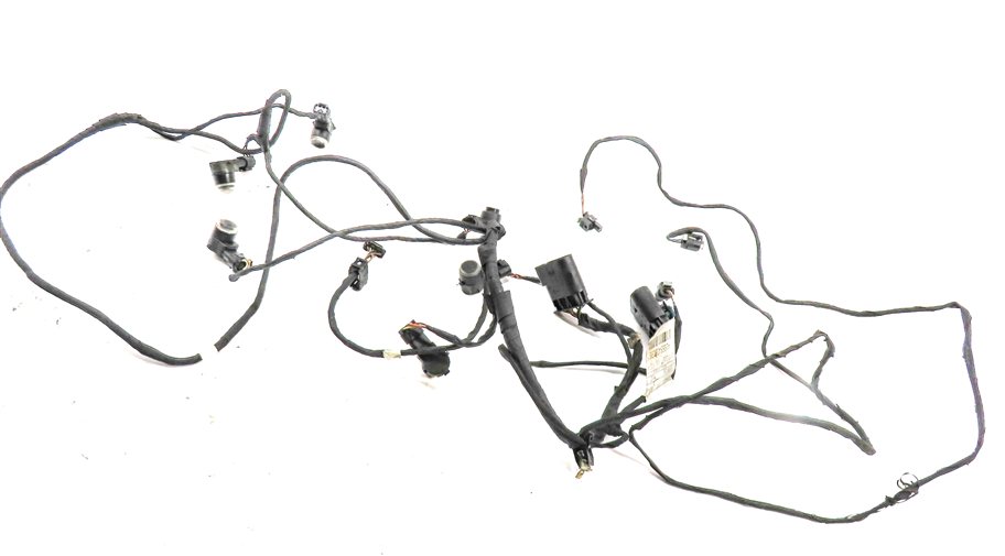 13 MERCEDES GL450 X166 FRONT PARK ASSIST PDC DISTANCE CONTROL WIRE SENSOR SET/4