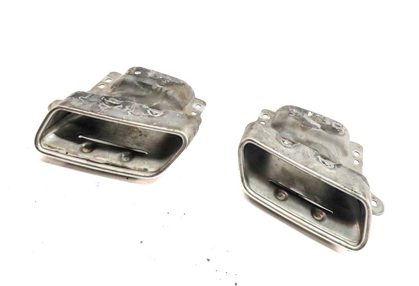 15-19 MERCEDES GL450 GLS450 X166 REAR EXHAUST TAILPIPE MUFFLER TIP SET/2