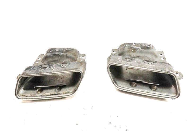 Thumbnail 2: 15-19 MERCEDES GL450 GLS450 X166 REAR EXHAUST TAILPIPE MUFFLER TIP SET/2