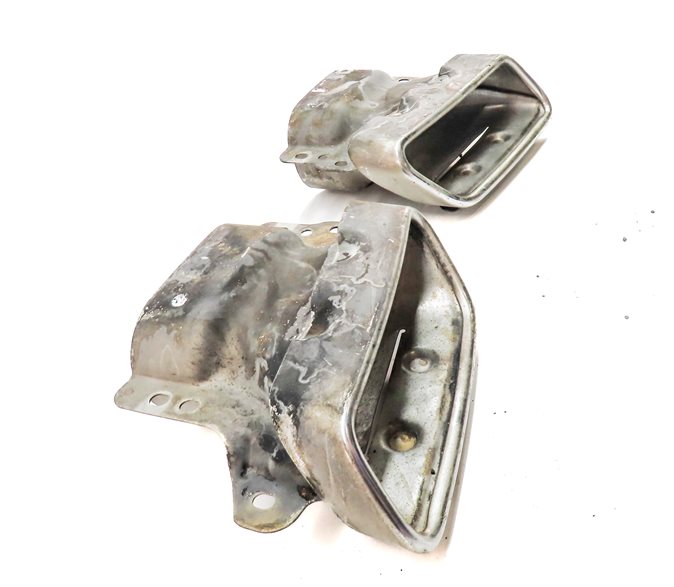 Thumbnail 4: 15-19 MERCEDES GL450 GLS450 X166 REAR EXHAUST TAILPIPE MUFFLER TIP SET/2