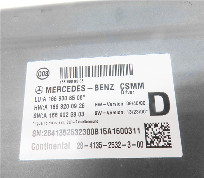 Thumbnail 5: 2016 MERCEDES GL450 (X166) FRONT LEFT DRIVER SEAT CONTROL MODULE