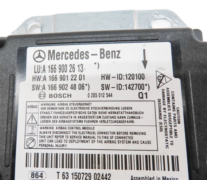 Thumbnail 5: 2016 MERCEDES GL450 (X166) SAFETY CRASH RESTRAINT CONTROL MODULE