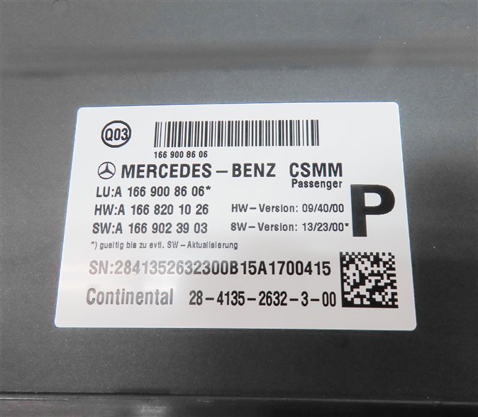 Thumbnail 5: 2016 MERCEDES GL450 (X166) FRONT RIGHT PASSENGER SEAT CONTROL MODULE