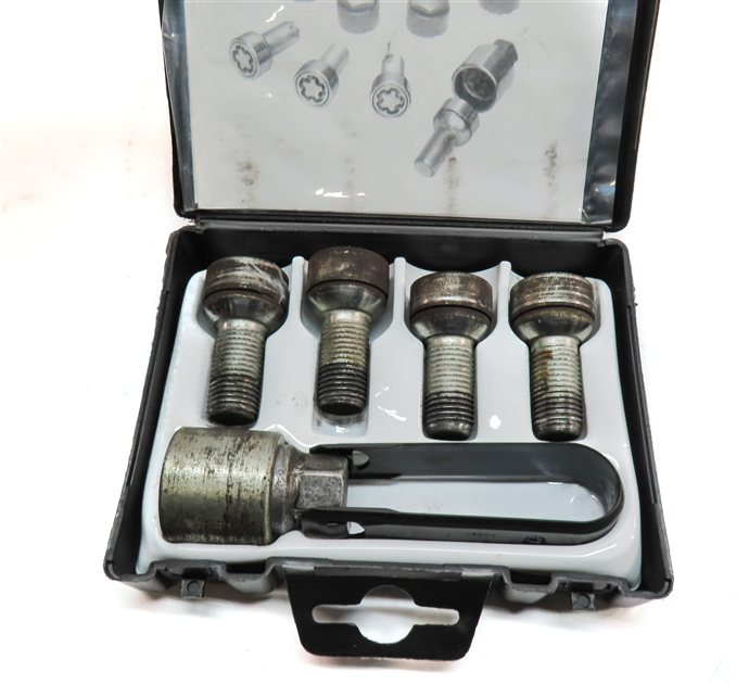 Thumbnail 3: 2014 AUDI A4 ALLROAD WAGON (B8) WHEEL RIM LUG NUT BOLT LOCK SET/5 w/ CASE