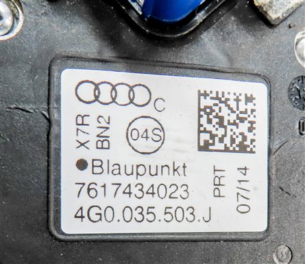 Thumbnail 6: 12-17 AUDI A6 A7 Q3 RS5 TT (C7 4G8 8U B8 8T MK2) RADIO STEREO ANTENNA (Grey)