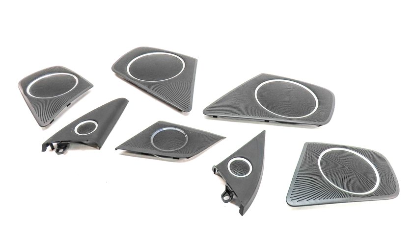 2014 AUDI A4 ALLROAD WAGON (B8) BANG & OLUFSEN SPEAKER TRIM GRILLE COVER SET/7