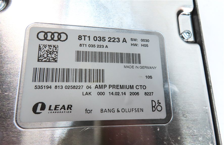 Thumbnail 5: 13-17 AUDI A4 S4 A5 S5 RS5 Q5 Q7 (B8 8K 8R 4M) BANG & OLUFSEN AUDIO AMP AMPLIFER