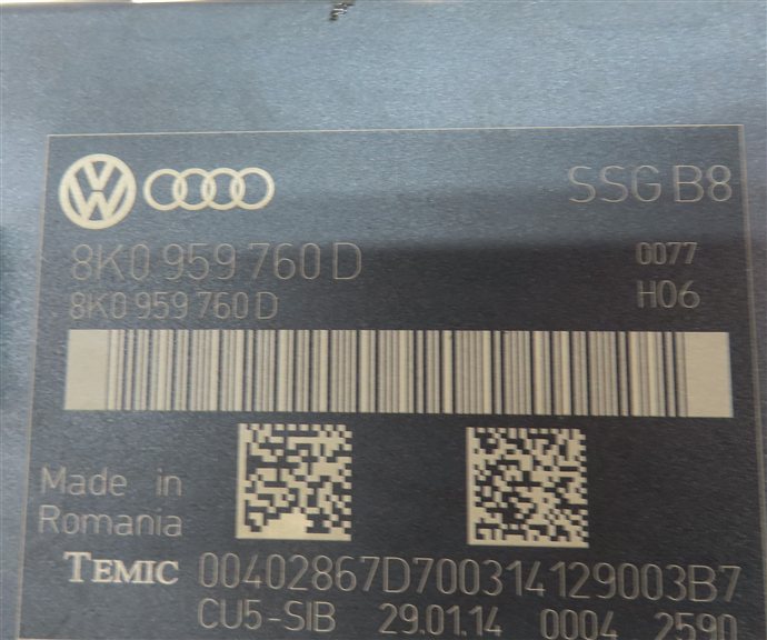 Thumbnail 3: 2014 AUDI A4 ALLROAD WAGON (B8) FRONT LEFT DRIVER SEAT CONTROL MODULE