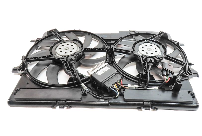 Thumbnail 9: 09-17 AUDI A4 A5 Q5 S4 (B8 8T 8R) 2.0L 3.0L 3.2L RADIATOR COOLING FAN w/ SHROUD