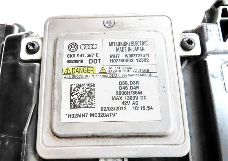 Thumbnail 7: 13-16 AUDI A4 S4 (B8 8K) LEFT DRIVER XENON HID HEADLIGHT LIGHT LAMP (NON AFS)