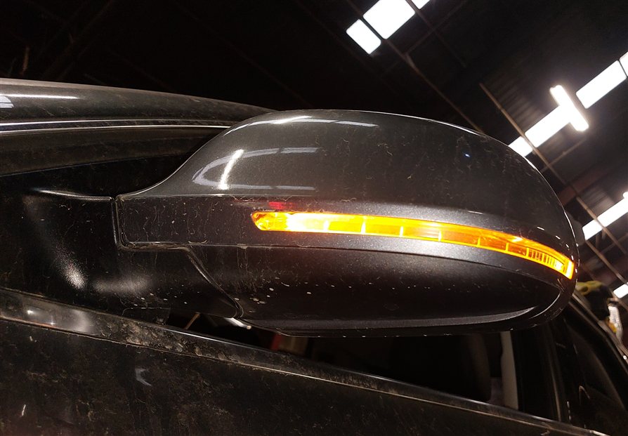 Thumbnail 2: 13-16 AUDI A4 WAGON B8 LEFT PFOLD HEATED MEMORY AUTODIM DOOR MIRROR (Grey)